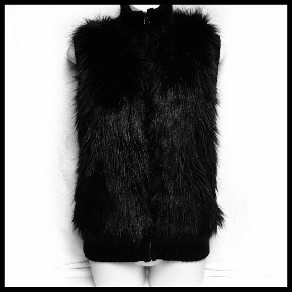 Willi Smith Jackets & Blazers - Wild Willi Smith faux fur vest!!  Black and badass